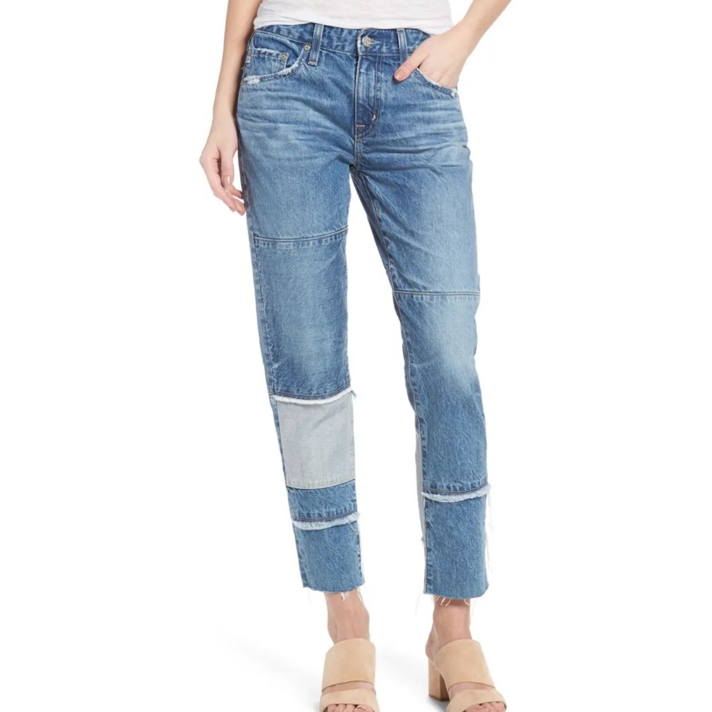 Ag Denim The Ex-Boyfriend Slouchy Slim Crop Jeans